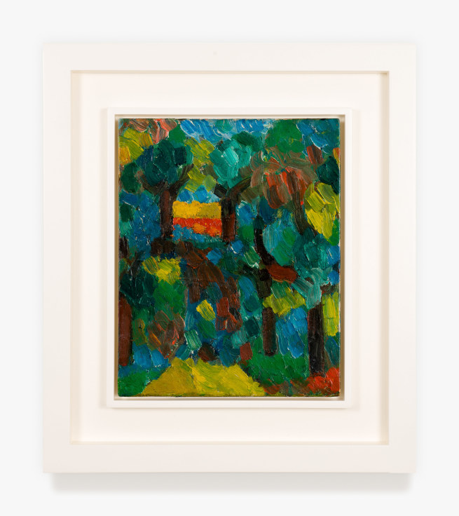 Painting titled Untitled (Landscape) by Jan M&uuml;ller from 1956