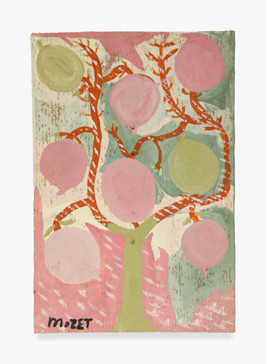 Painting titled Untitled (Tree) by Mose Tolliver from late 1980s