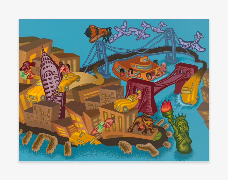 Peter Saul, &quot;New York Number 2,&quot; 2021.