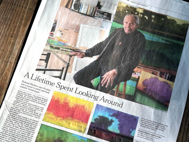 Richard Mayhew featured in The New York Times, May 2023