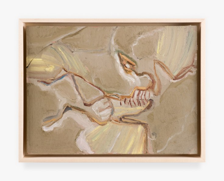 Painting titled Archaeopteryx Fossil by Seth Becker from 2022
