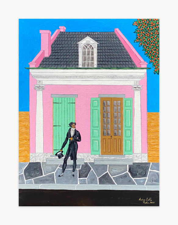 Painting by Andrew LaMar Hopkins titled Creole Dandy