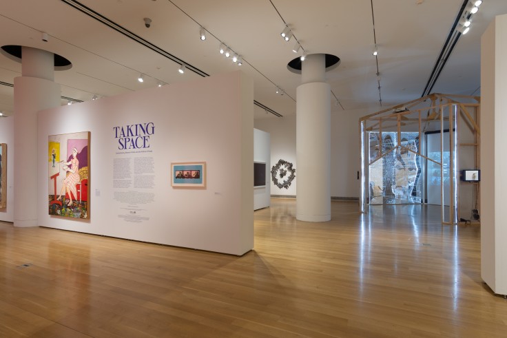 Installation image of Taking Space: Contemporary Women Artists and the Politics of Scale at the Pennsylvania Academy of the Fine Arts
