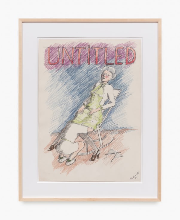 Work on paper by Robert Colescott titled UNTiTLED from 1977