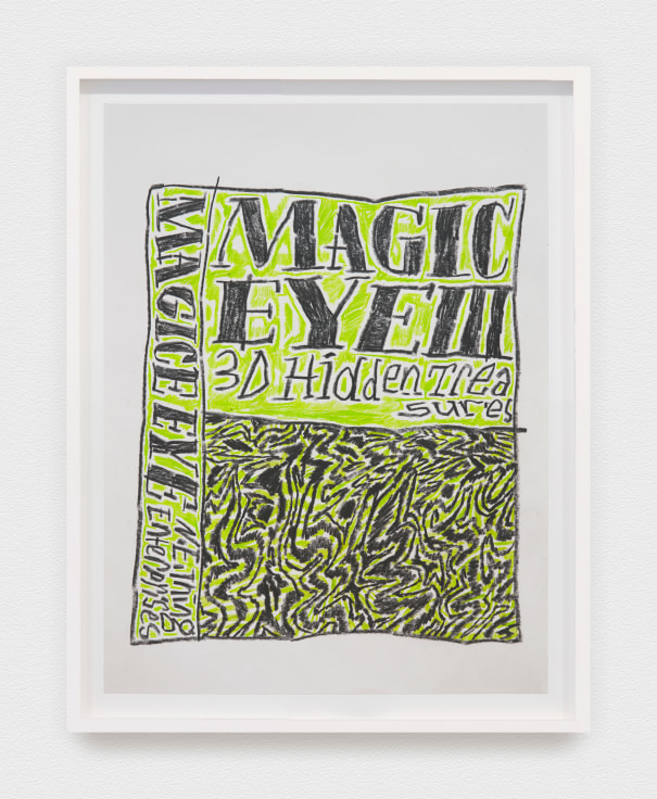 Work on paper by Al Freeman titled Magic Eye IV from 2024