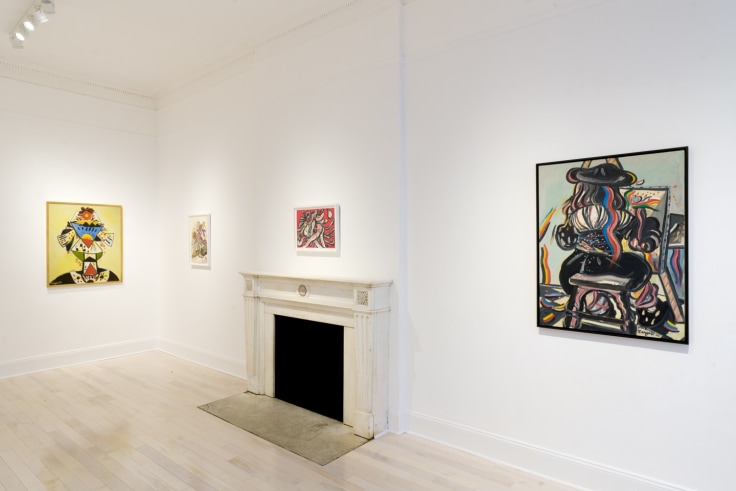 Installation view of &quot;Maryan,&quot; curated by Eddie Martinez, at Venus Over Manhattan, New York