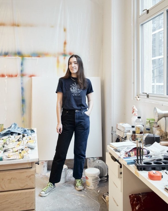 Ana Benaroya standing in her studio