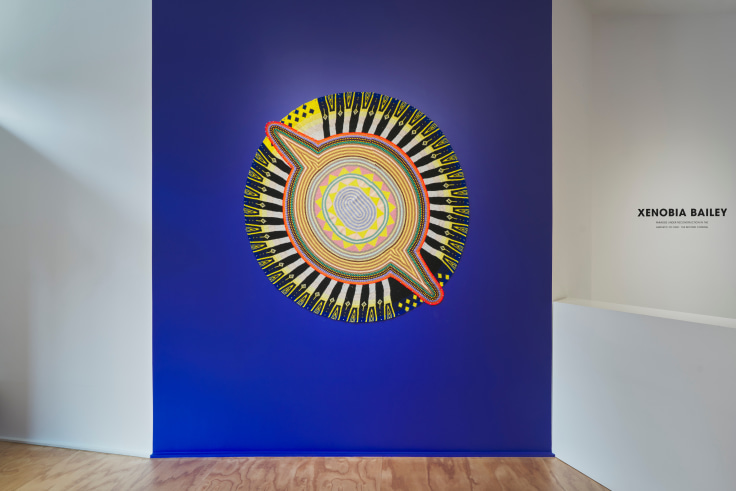 Installation view of Xenobia Bailey's exhibition at Venus Over Manhattan