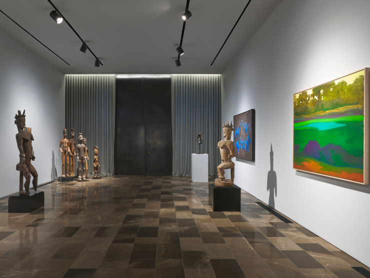 Installation view of Urhobo and Abstraction