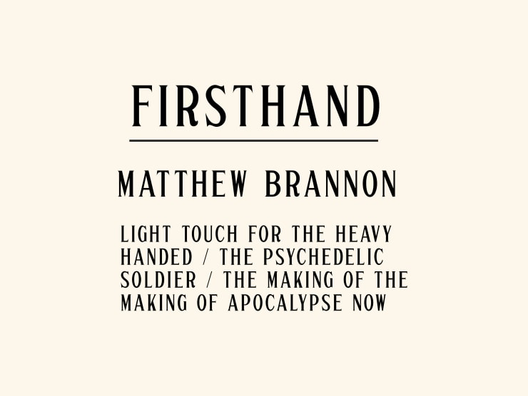 Firsthand: Matthew Brannon