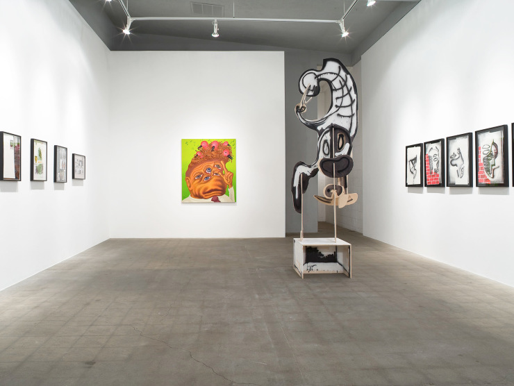 Aaron Curry, Peter Saul, Richard Hawkins