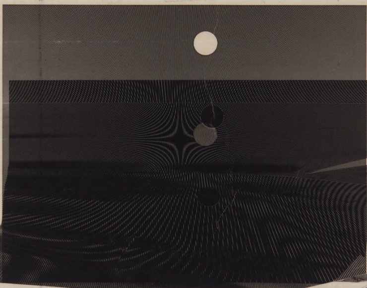 Alt="Marsha Cottrell, Untitled (Slip), 2018, Laser toner on paper"