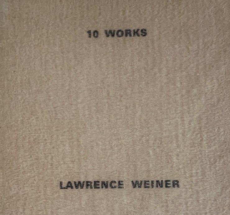 Lawrence Weiner