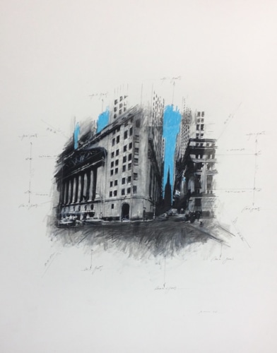 Grover Mouton Wall Street in Space, 2014