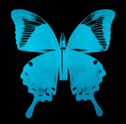 Bubem Robierb (1976), Blue Bullet Fly on Black N-1, 2015