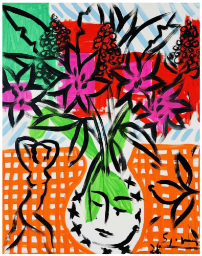 Stefan Szczesny Bouquet de fleurs a la danseuse, 2024