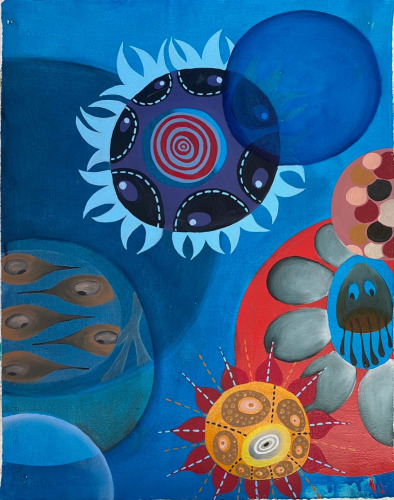 Melinda Hackett, Reef Painting #4, 2021
