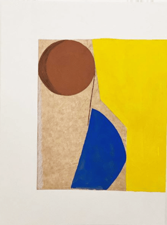 Wayne Pate, A Jug in the Abstract Against a Primary, 2020