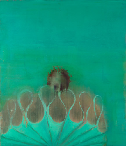 Barbara Friedman, Big Collar - Green on Green, 2015