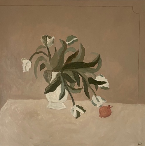 Wayne Pate Parrot Tulips with Dried Pomegranate, 2021