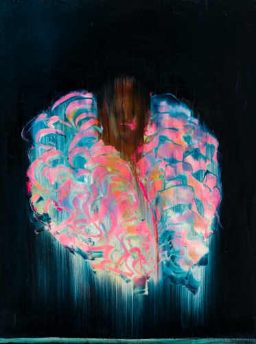 Barbara Friedman, Big Collar at Night with Green Horizon, 2015