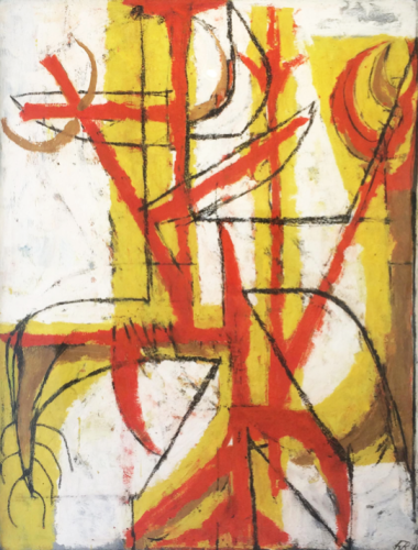 Fritz Bultman, Maize Man Red and Yellow, 1948