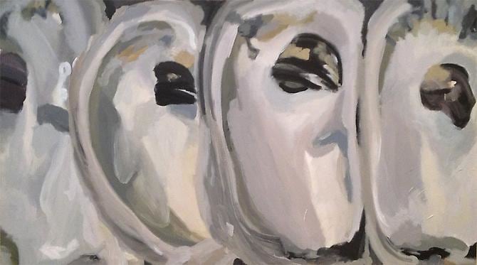 Helen Kohnke Oysters in a Row, 2013