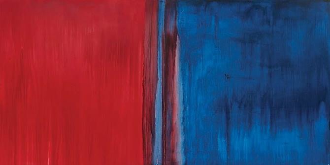 Anastasia Pelias Ritual Devotion Two (madder root tone, prussian paris blue), 2013