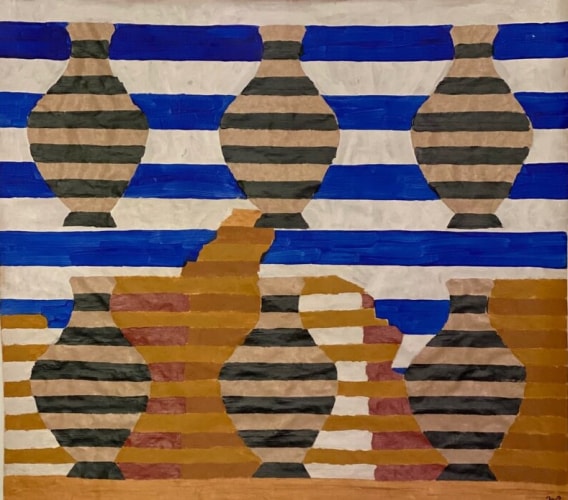 Wayne Pate, Paris Elemental: Polychromed Jugs Assembled, 2020