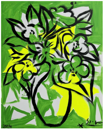 Stefan Szczesny Winter Blumenstrauss, 2024