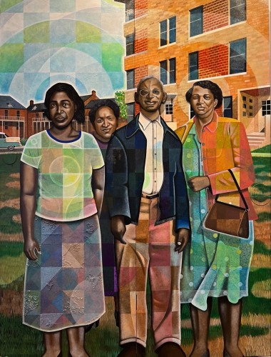 Carl Joe Williams, After Big Mama Passed, Family Portrait, Calliope Projects 1955, 2022