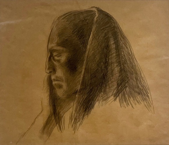 Enrique Alf&eacute;rez Head of a Woman, 1900s