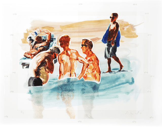Eric Fischl, Men in Water, 2018
