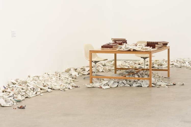 Simryn Gill, Paper Boats, 2009