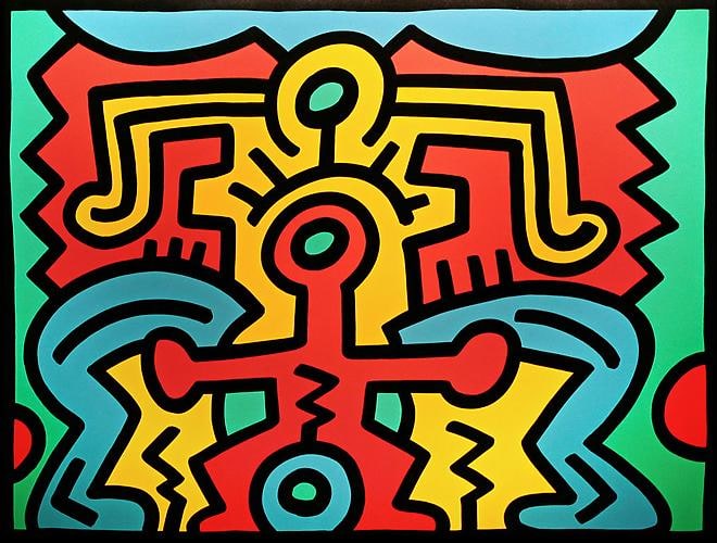 Keith Haring Growing #5, 1988