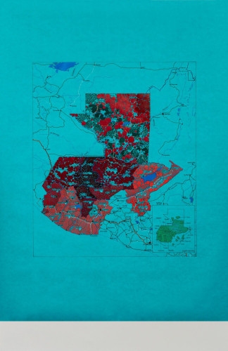 Tiffany Chung, GUATEMALA - MEMORY OF SILENCE, CEH REPORT: NUMBER OF MASSACRES BY DEPARTMENT