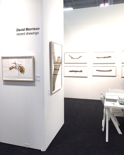 Installation view: David Morrison new drawings - Art On Paper Fair NY