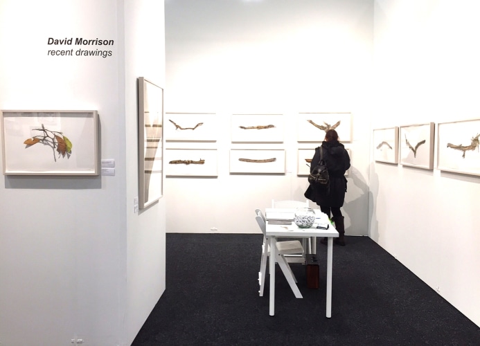 Installation view: David Morrison new drawings - Art On Paper Fair NY