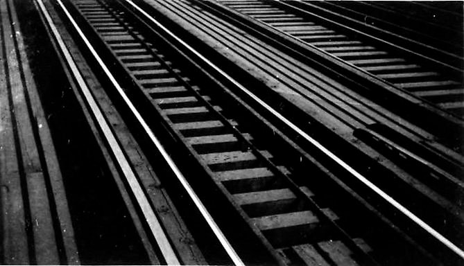 UNTITLED (Railroad Track Detail, New York)