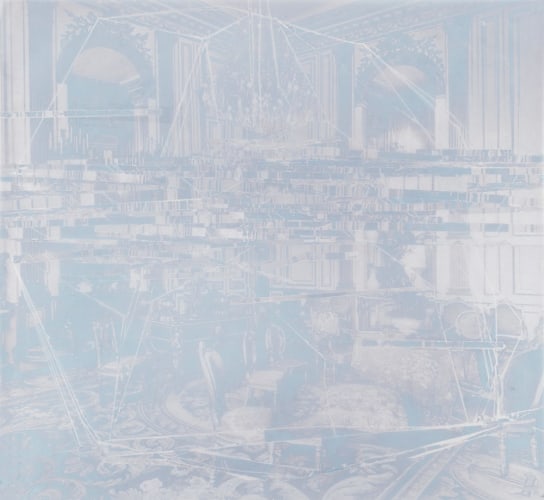 Unaccountable, mixed media on Mylar