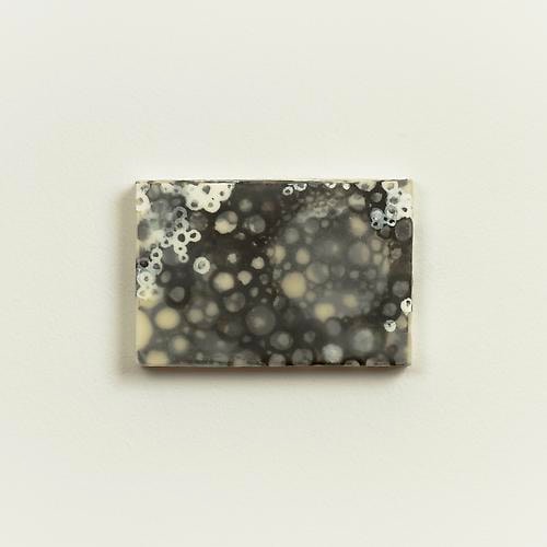 Teem (series) Egg tempera, beeswax, handmade paper on panel