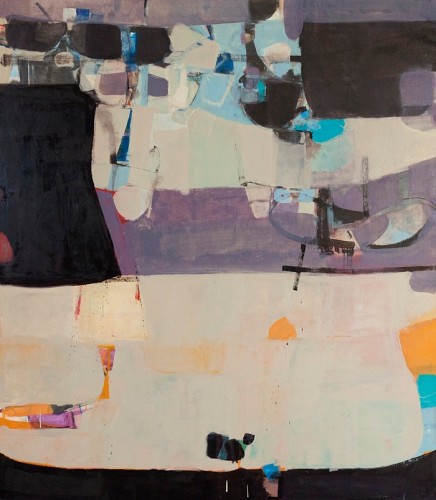 Woke up on Broadway, oil on linen