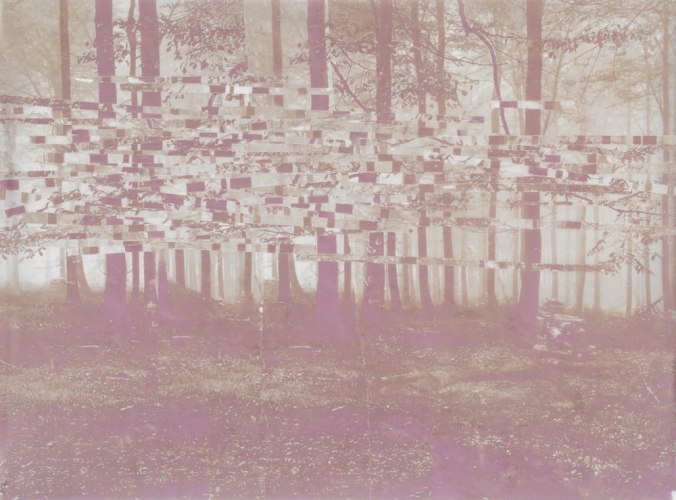 Untitled mixed media on Mylar