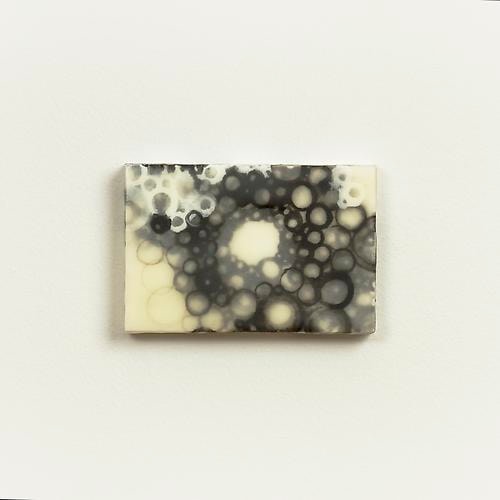 Teem (series) Egg tempera, beeswax, handmade paper on panel