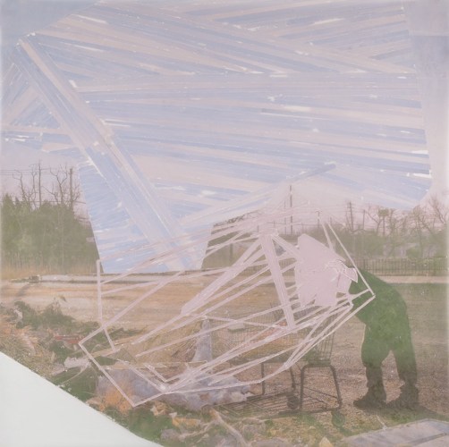 Committed to a Bright Future, mixed media on Mylar