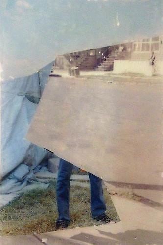 Untitled mixed media on Mylar