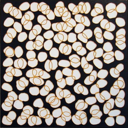 Tamiko Kawata, Beige White on Black