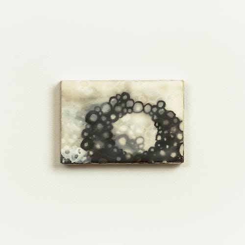 Teem (series) Egg tempera, beeswax, handmade paper on panel