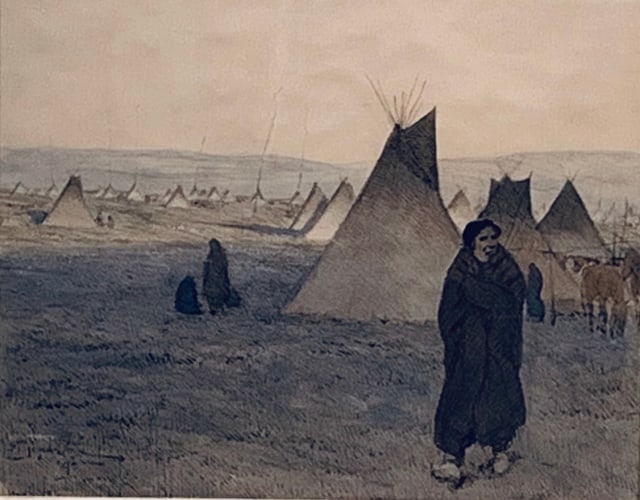 Maynard Dixon, native american, watercolor, historical art,