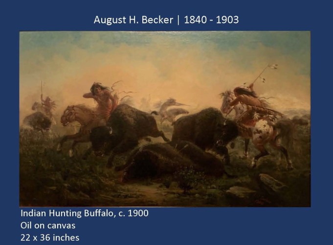 August Becker, american west, buffalo hunt
